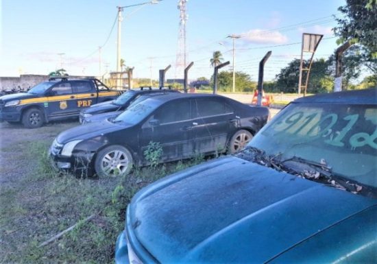 PRF leiloa mais de 450 veículos apreendidos na Bahia
